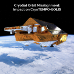 CryoTEMPO-EOLIS coverage impacted by difference in CryoSat predicted and actual orbit